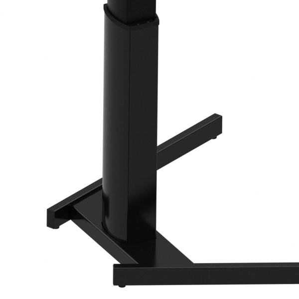 Hæve-/sænkebord | 117x90 cm | Bøg med sort stel