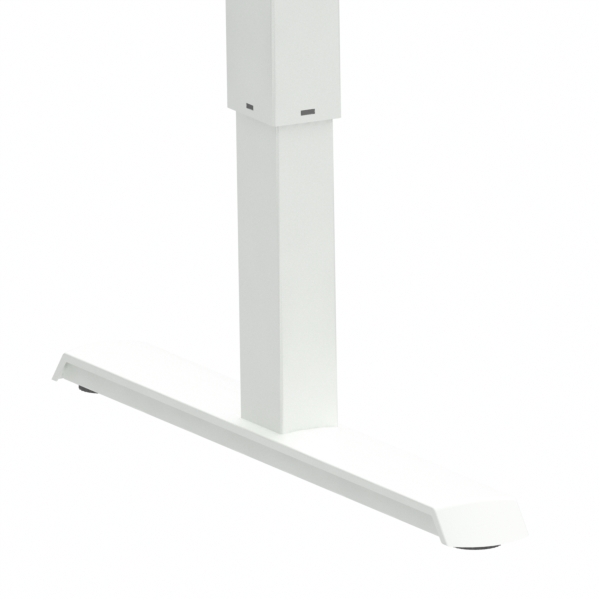 Hæve-/sænkebord | 160x80 cm | Sort  med hvidt stel