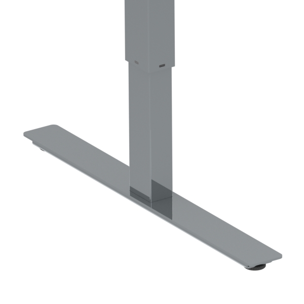 Hæve-/sænkebord | 140x80 cm | Hvid med krom stel
