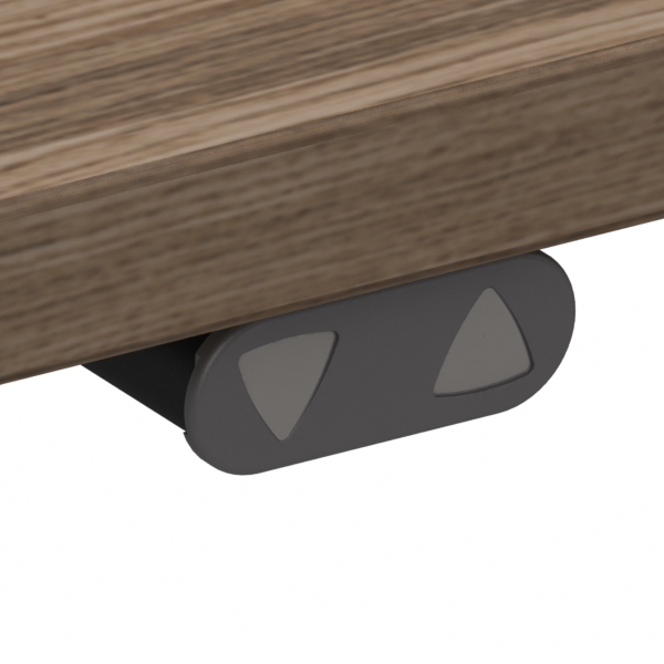 Hæve-/sænkebord | 180x80 cm | Valnød med krom stel