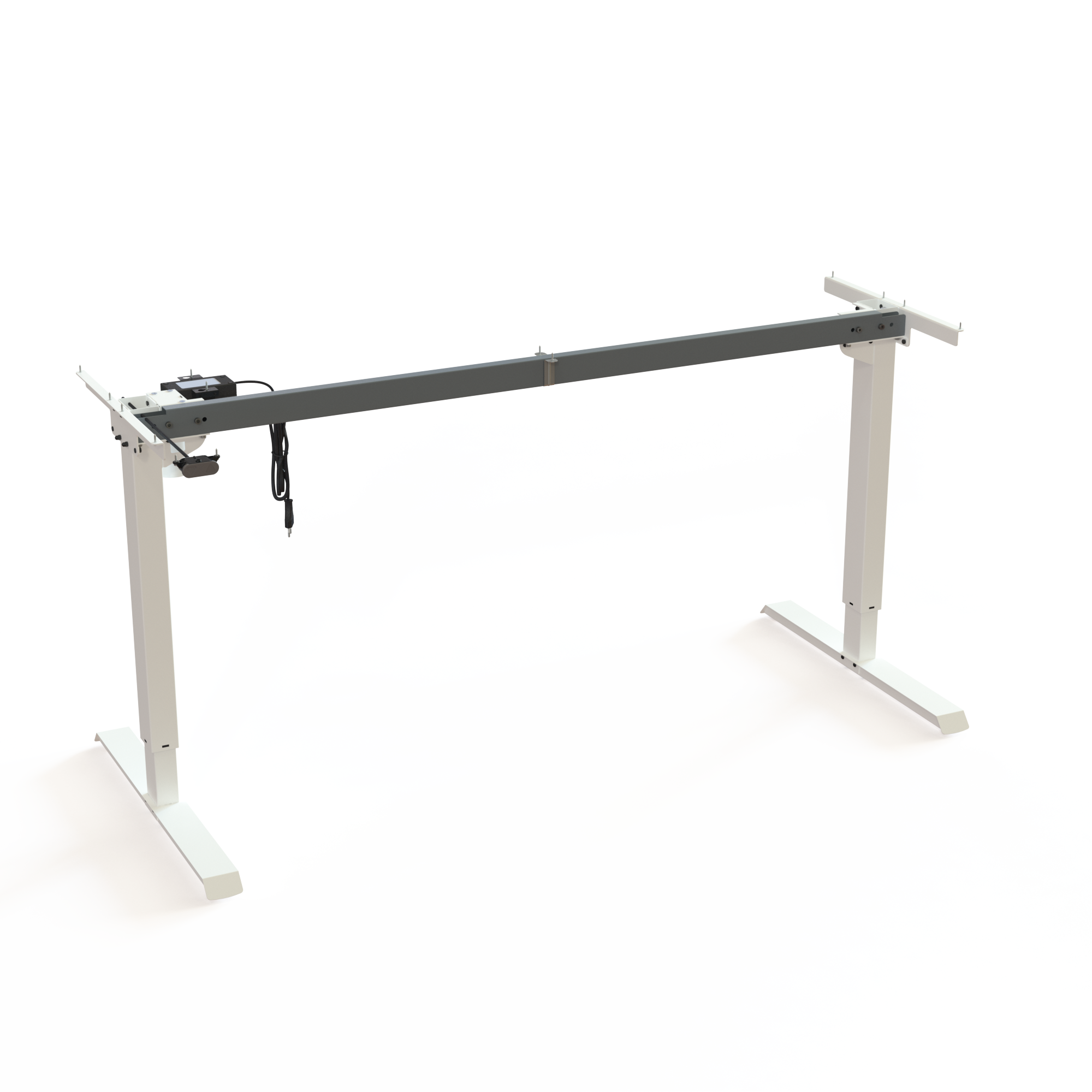 Hæve-/sænkestel| Bredde 152 cm | Hvid