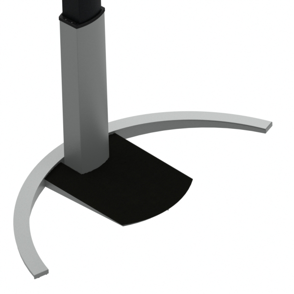 Hæve-/sænkebord | 138x92 cm | Bøg med sølv stel