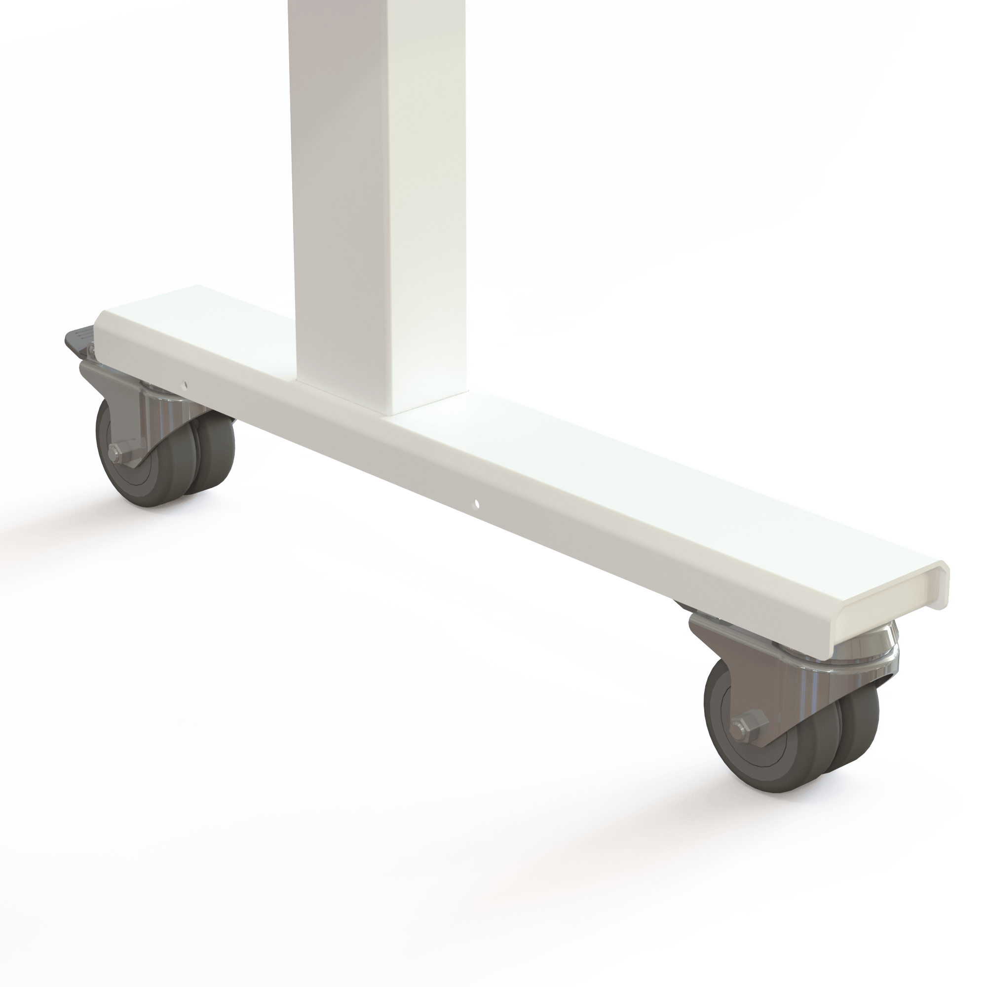 Hæve-/sænkebord | 120x80 cm | Bøg med hvidt stel