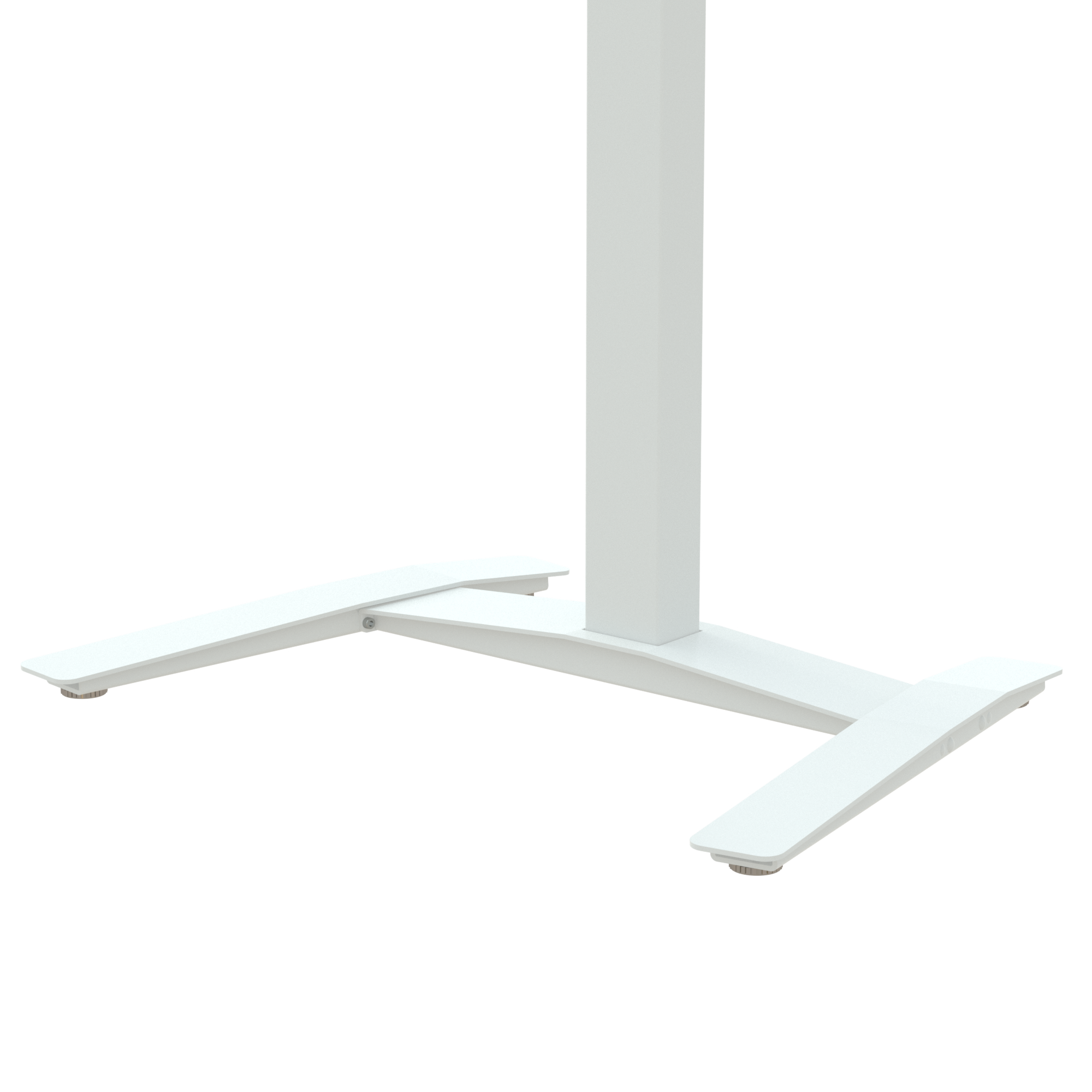 Electric Adjustable Desk | ONE | Beech with white frame