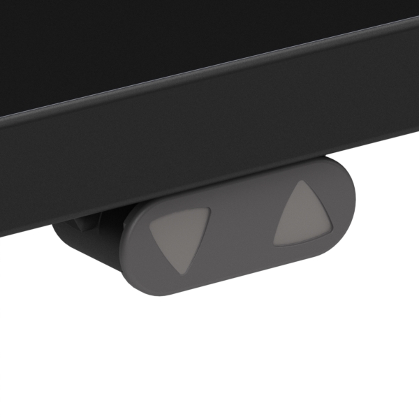 Hæve-/sænkebord | 160x80 cm | Sort  med hvidt stel