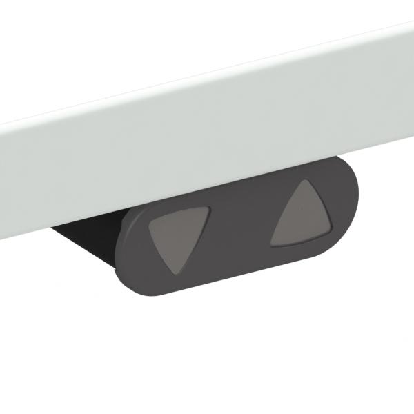 Hæve-/sænkebord | 140x80 cm | Hvid med hvidt stel