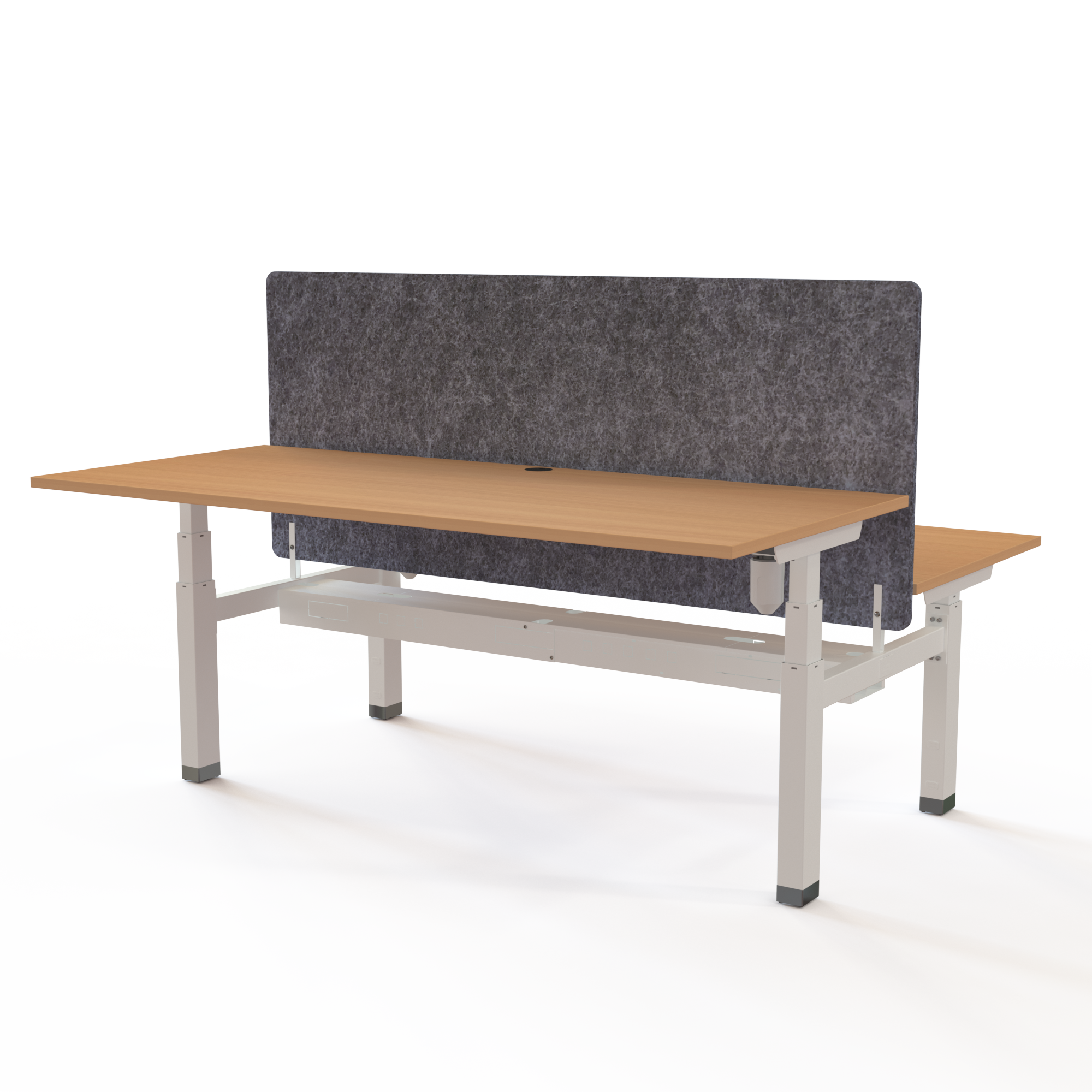 Skærmvæg 160x75 cm, grå