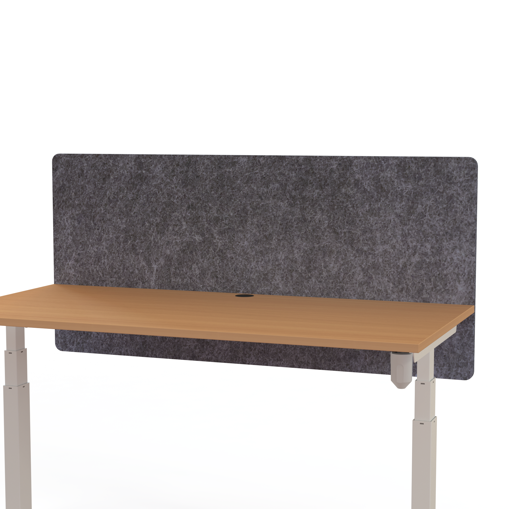 Skærmvæg 160x75 cm, grå